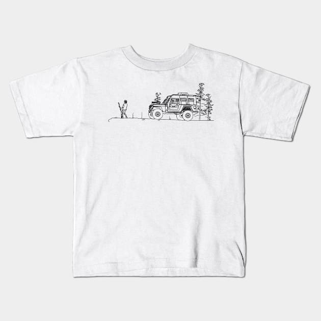 Clarke Griffin ft. Rover 1 Kids T-Shirt by freddyhlb